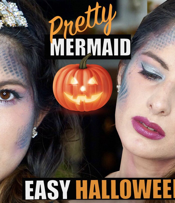 Halloween Mermaid Makeup Tutorial! Easy to follow steps