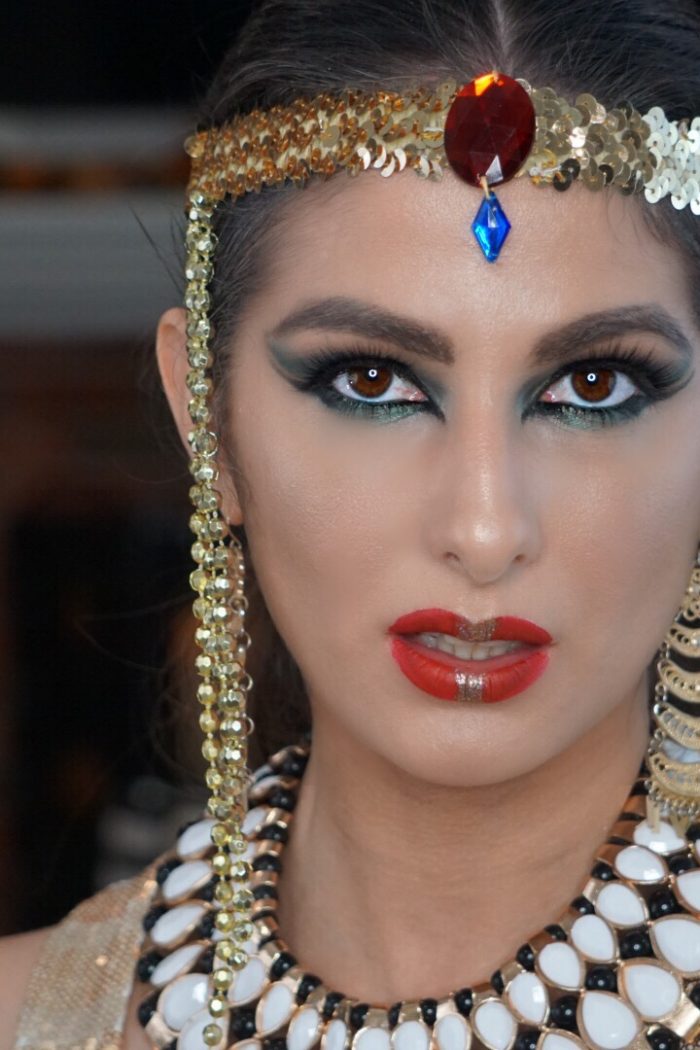 Cleopatra inspired Halloween Egyptian Pharaoh  makeup tutorial using the Jaclyn Hill Palette