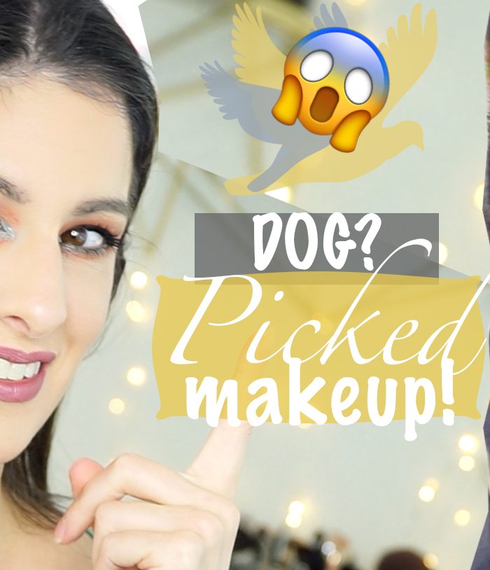 MY DOG PICKS MY MAKEUP! FULL FACE USING MAKEUP MY DOBERMAN PICKED FOR ME! 😱