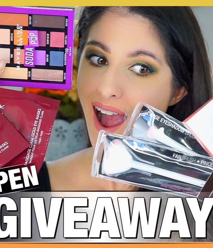 OPEN FALL GIVEAWAY | KYLIE COSMETICS LIP KIT | MAYBELLINE SODA POP PALETTE | BRUSHES, HANDBAG ECT!