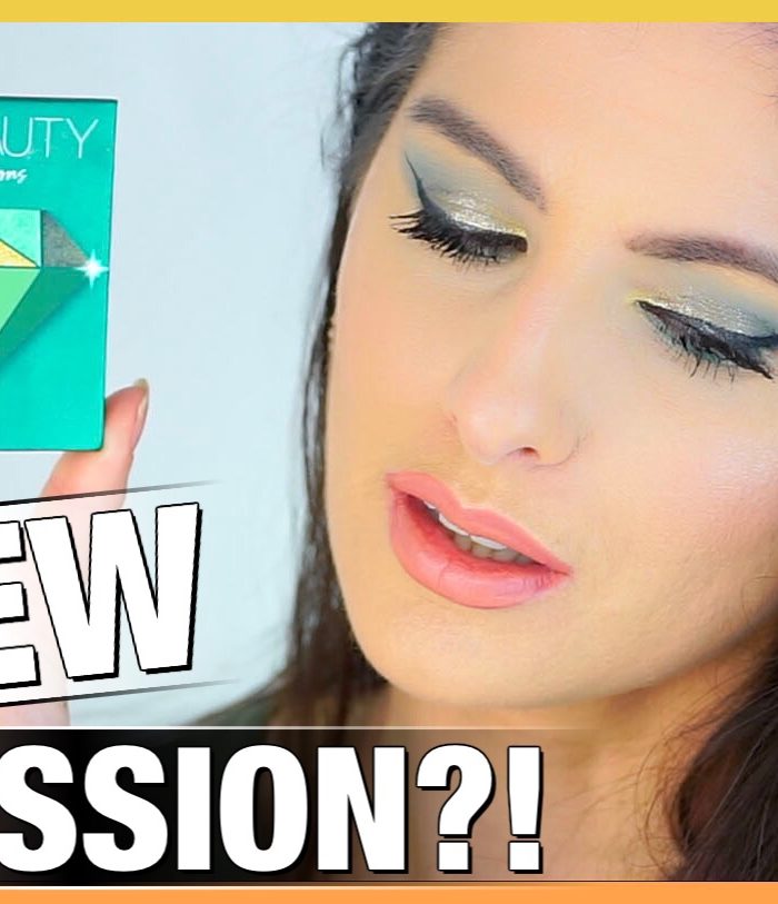 HUDA BEAUTY PRECIOUS STONES OBSESSIONS EYESHADOW PALETTE | EMERALD OBSESSIONS | TRY ON